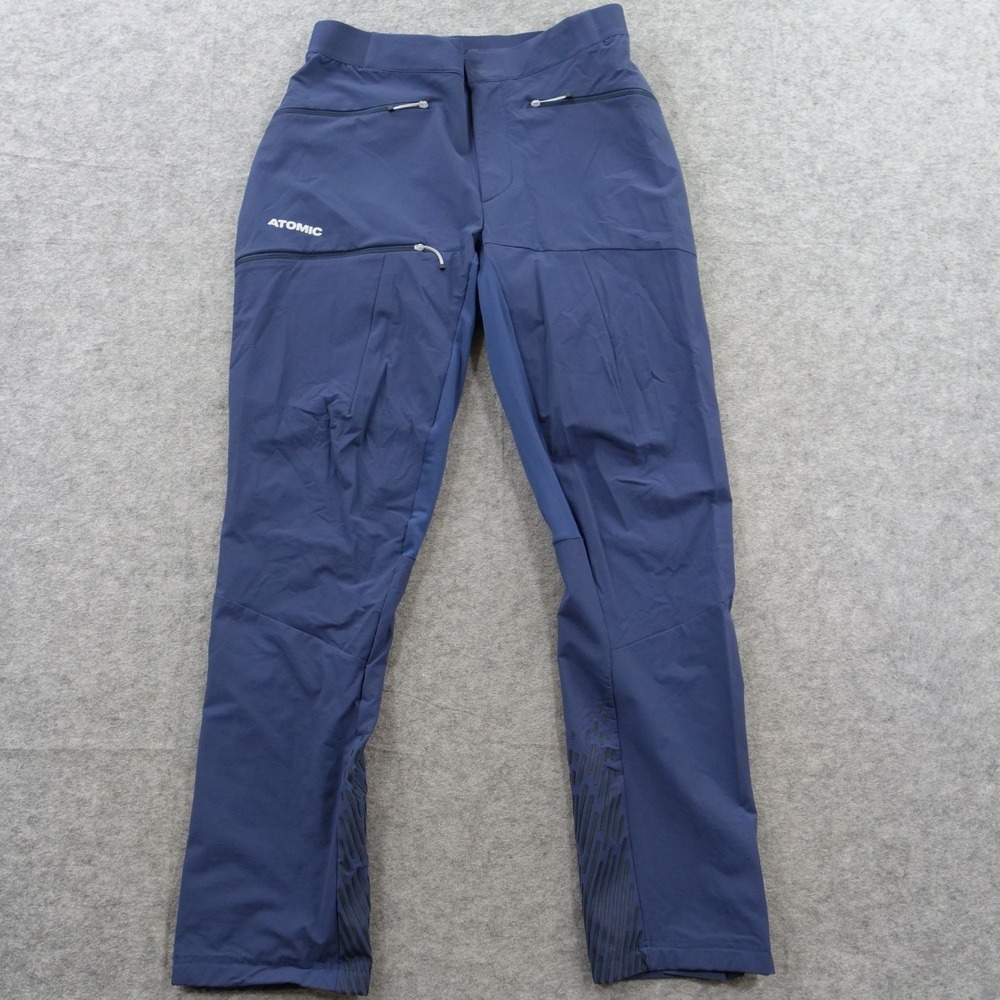 Atomic Ski Pants Mens medium Blue Straight Leg Zipper Pockets